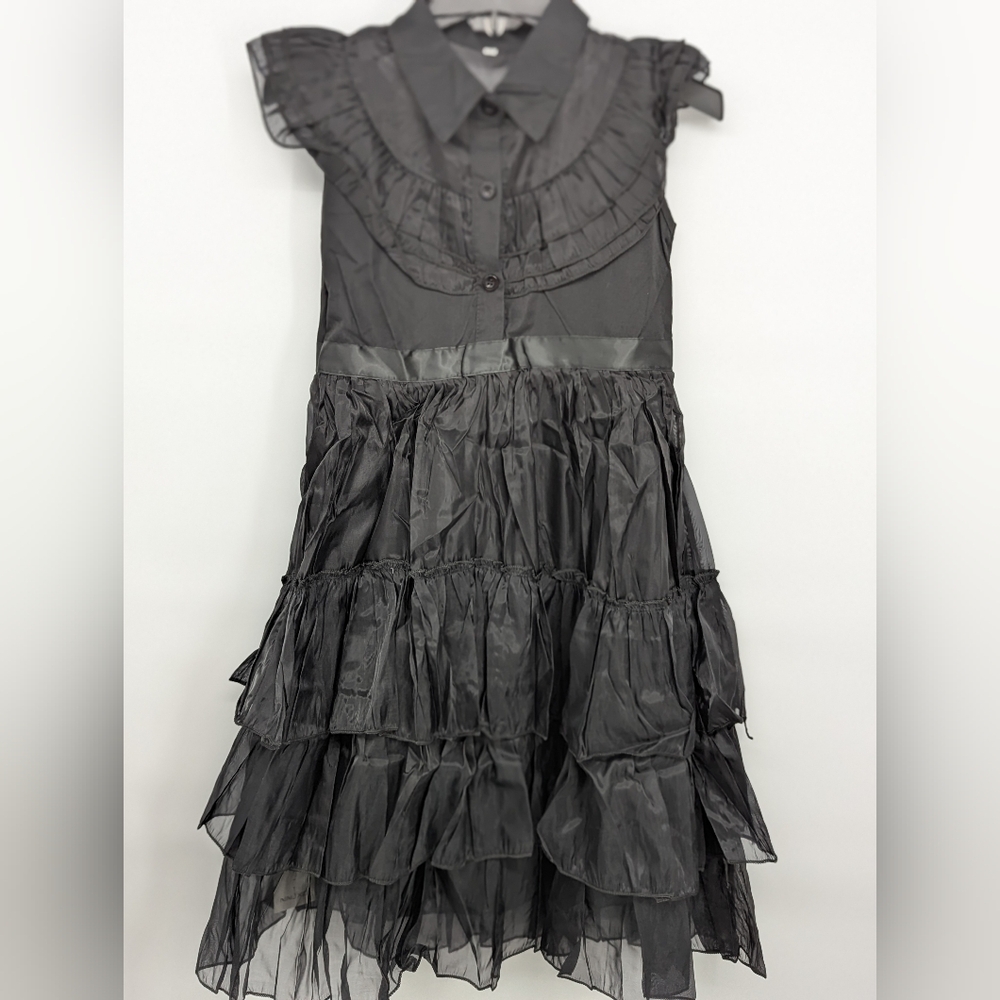 New Wednesday Addams Prom Dress Girl Size 4 6 8 Halloween Costume 🎃👻